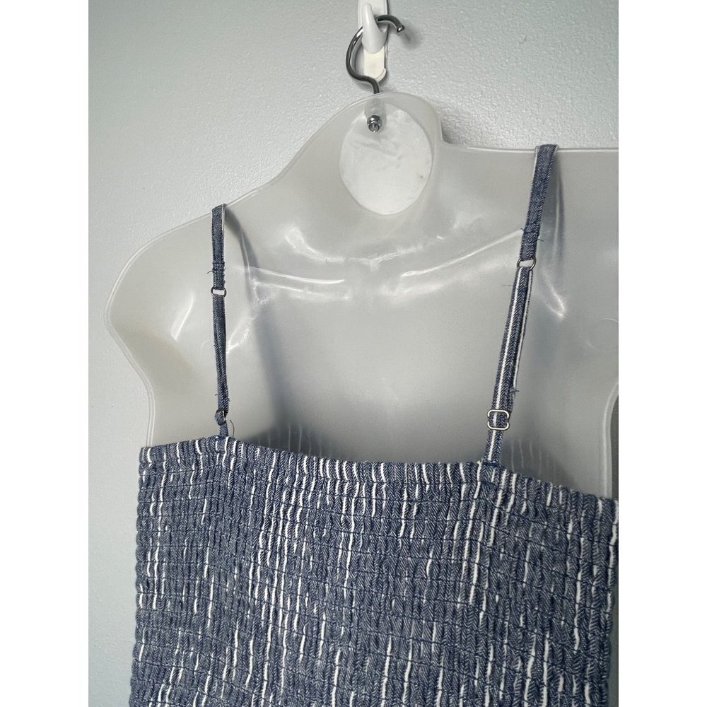 Abercrombie & Fitch Striped Jumpsuit Romper SZ S Wide Legs Linen Pockets - Picture 4 of 14